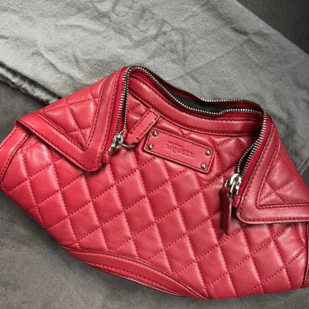 Alexander McQueen leather clutch